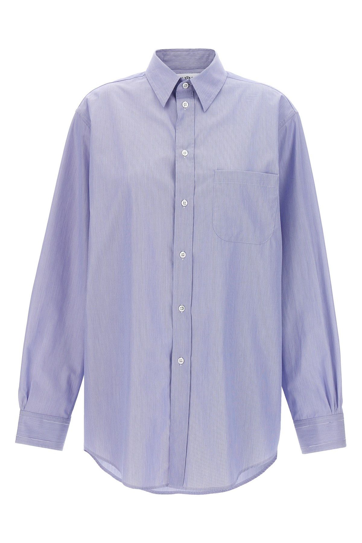 image of Maison Margiela Piqué Shirt in Light Blue, Women's (Size Medium)