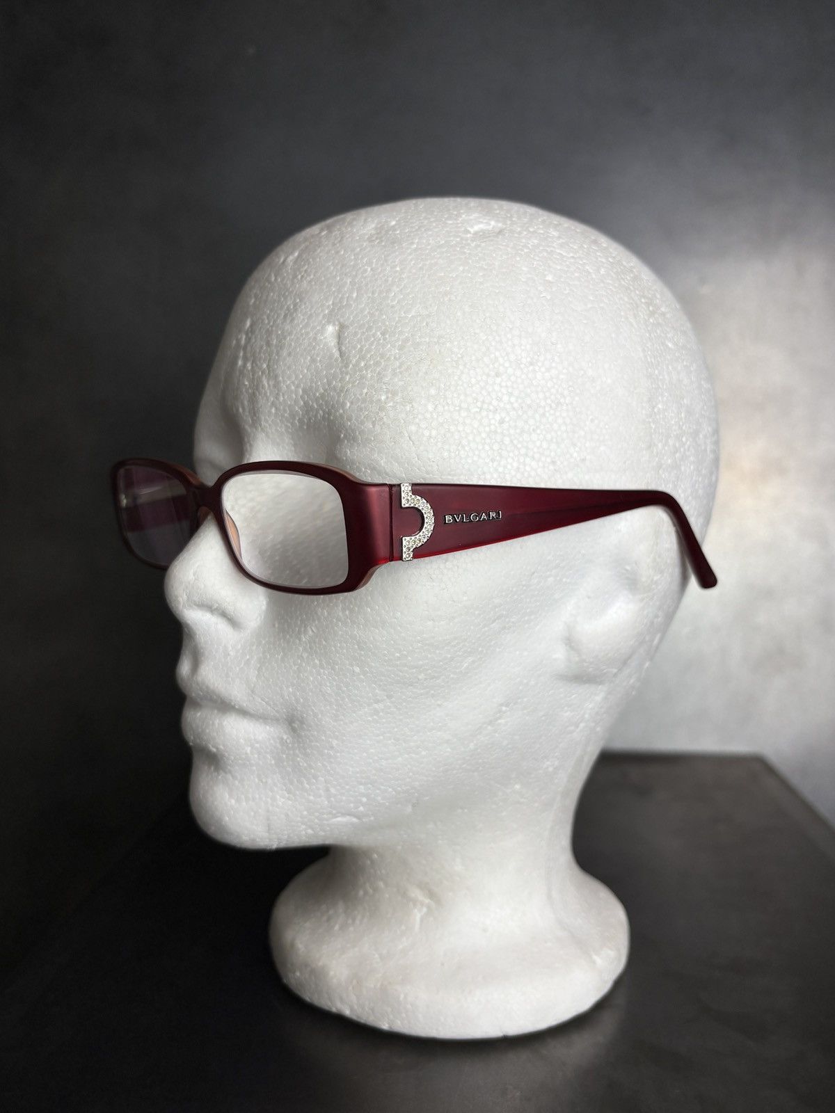 Bvlgari × Vintage 2000s Bvlgari Glasses Y2K Bayonetta Bella Hadid 4006B Strass Size ONE SIZE - 3 Thumbnail
