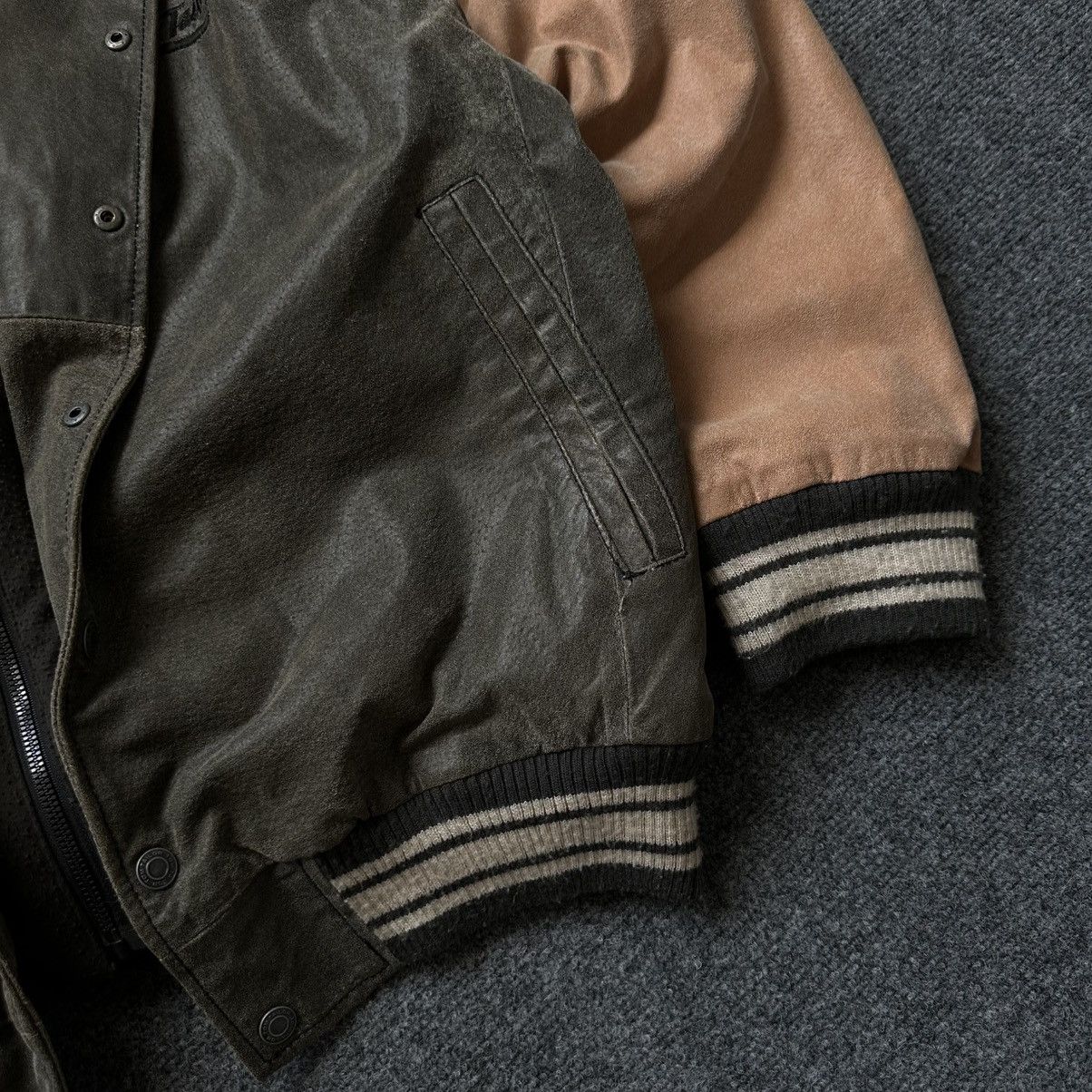 20471120 VTG Mans Leather Jacket With Hood Tom Tailor Size XL Hype Size US XL / EU 56 / 4 - 6 Thumbnail