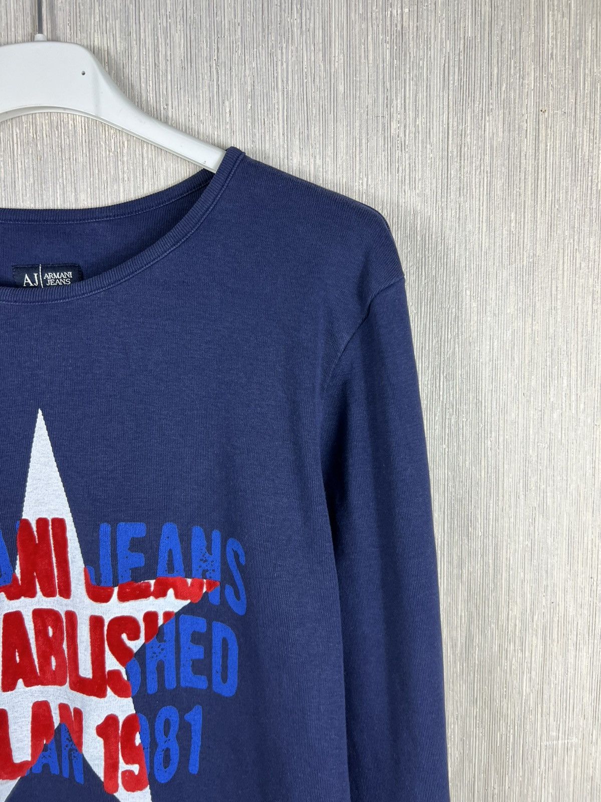 Giorgio Armani Vintage Giorgio Armani archival jeans navy star long sleeve Size US S / EU 44-46 / 1 - 4 Thumbnail