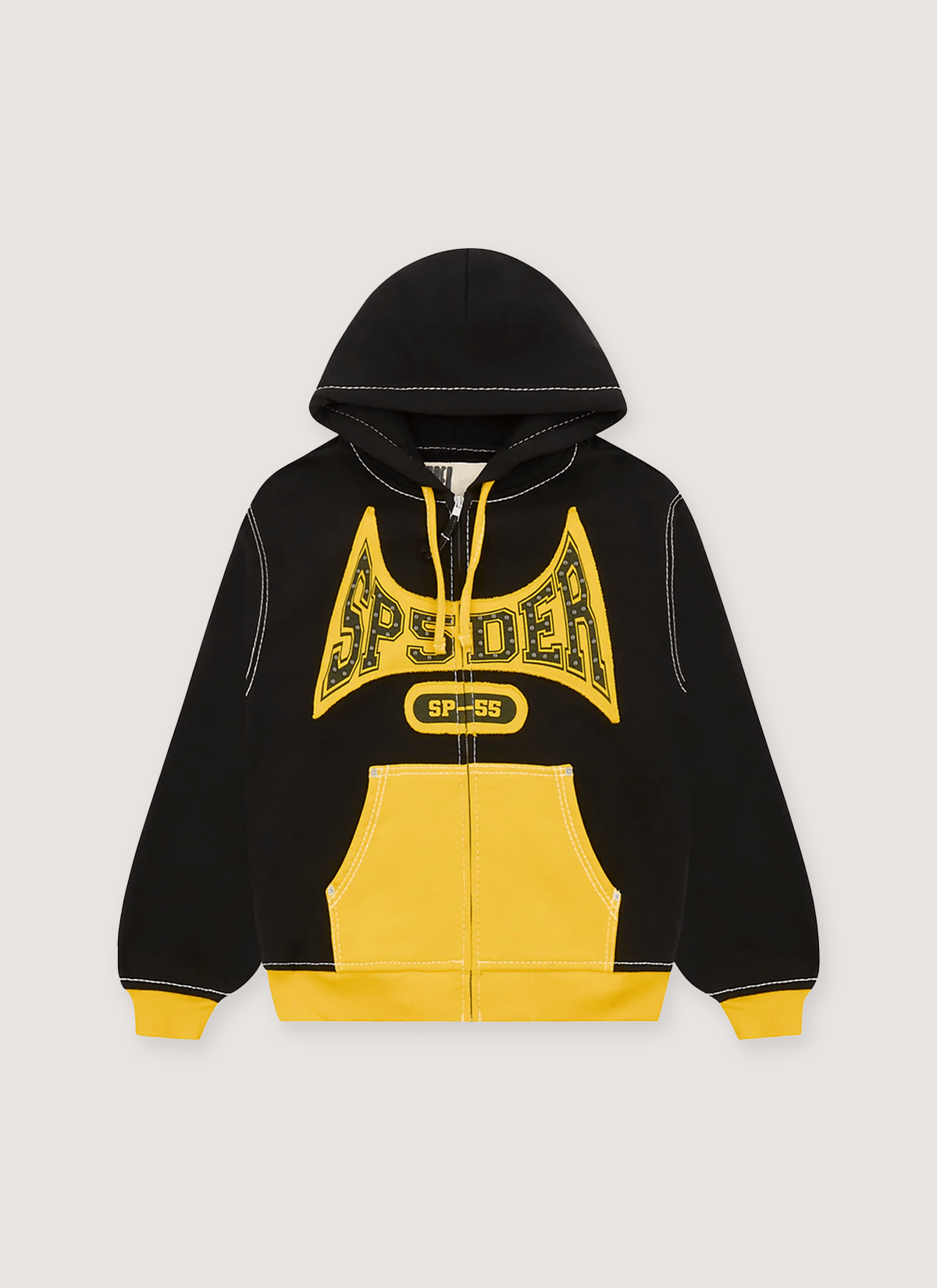 Sp5der Worldwide T&F Zip Sweatshirt Black Yellow Size US L / EU 52-54 / 3 - 1 Thumbnail