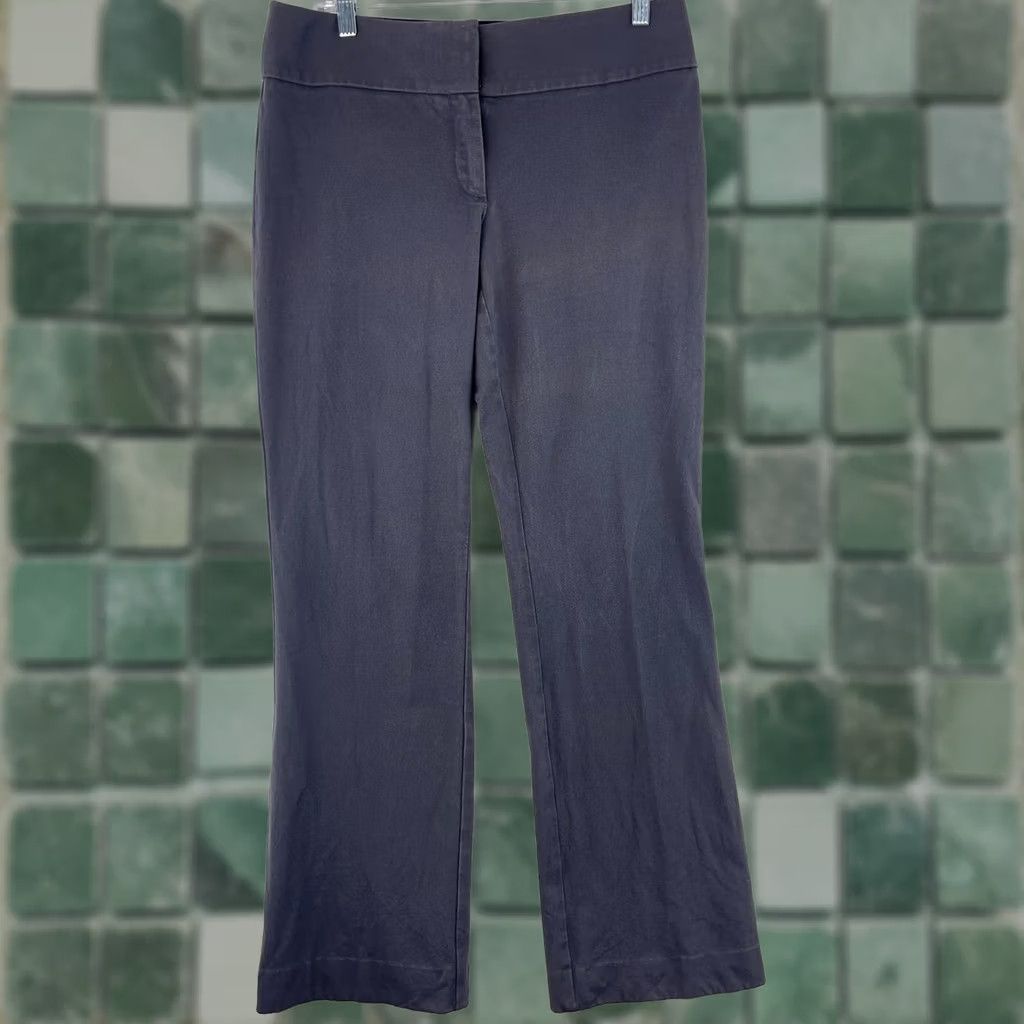 Ann Taylor Ann Taylor LOFT Julie Dress Pants Womens 6 Gray Straight Leg Mid Rise Work Dress Pants Size 28" / US 6 / IT 42 - 1 Thumbnail