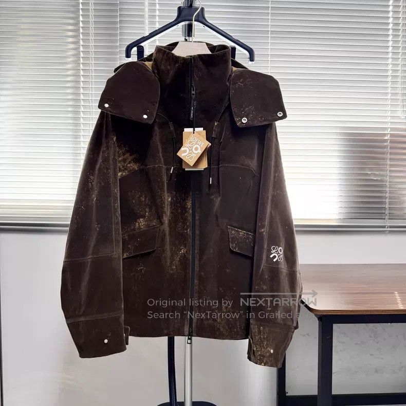 Loewe Loewe Brown Jacket, New Model, Reflective Lettering Print, Size US M / EU 48-50 / 2 - 1 Thumbnail