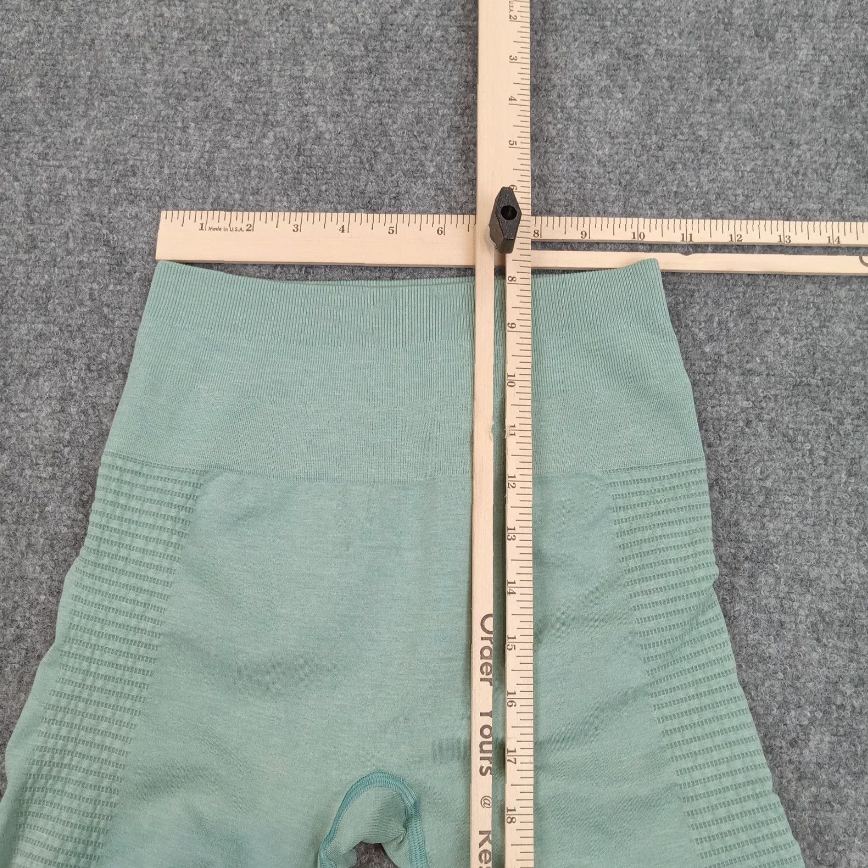 Vintage Alphalete Athletic Shorts Women's Small Green Elastic Waist Stretch Gym Yoga Size 28" / US 6 / IT 42 - 4 Thumbnail