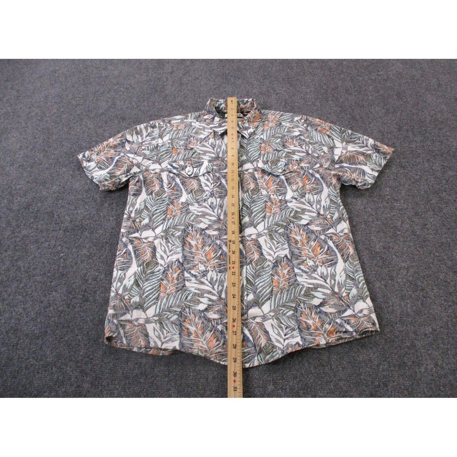 Ariat Ariat Shirt Men M Leaf Floral Retro Fit Western Pearl Snap Cowboy Hawaiian Size US M / EU 48-50 / 2 - 3 Thumbnail