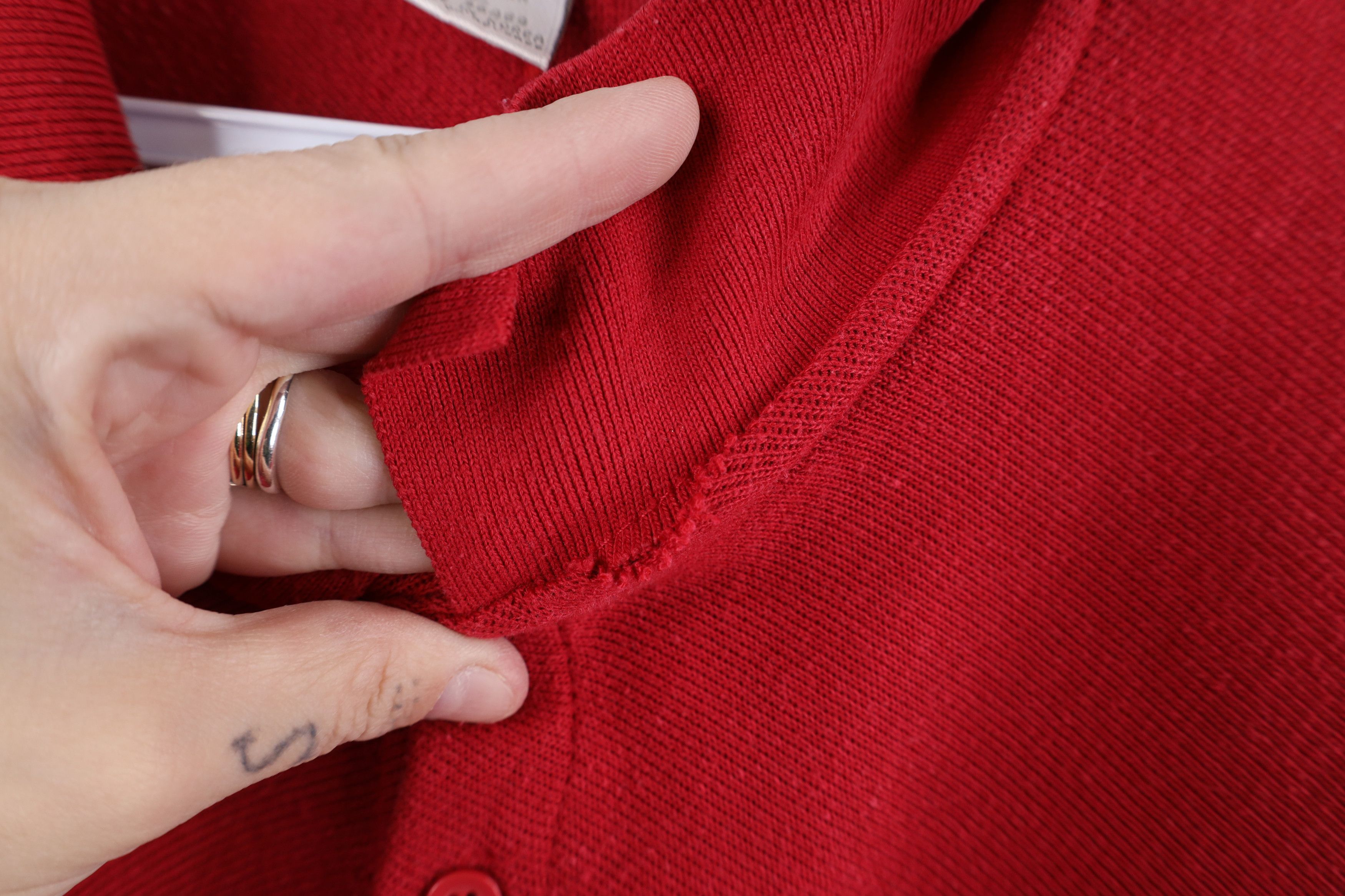 Vintage Vintage 90s Streetwear Heavyweight Long Sleeve Pullover Polo Size US L / EU 52-54 / 3 - 6 Thumbnail