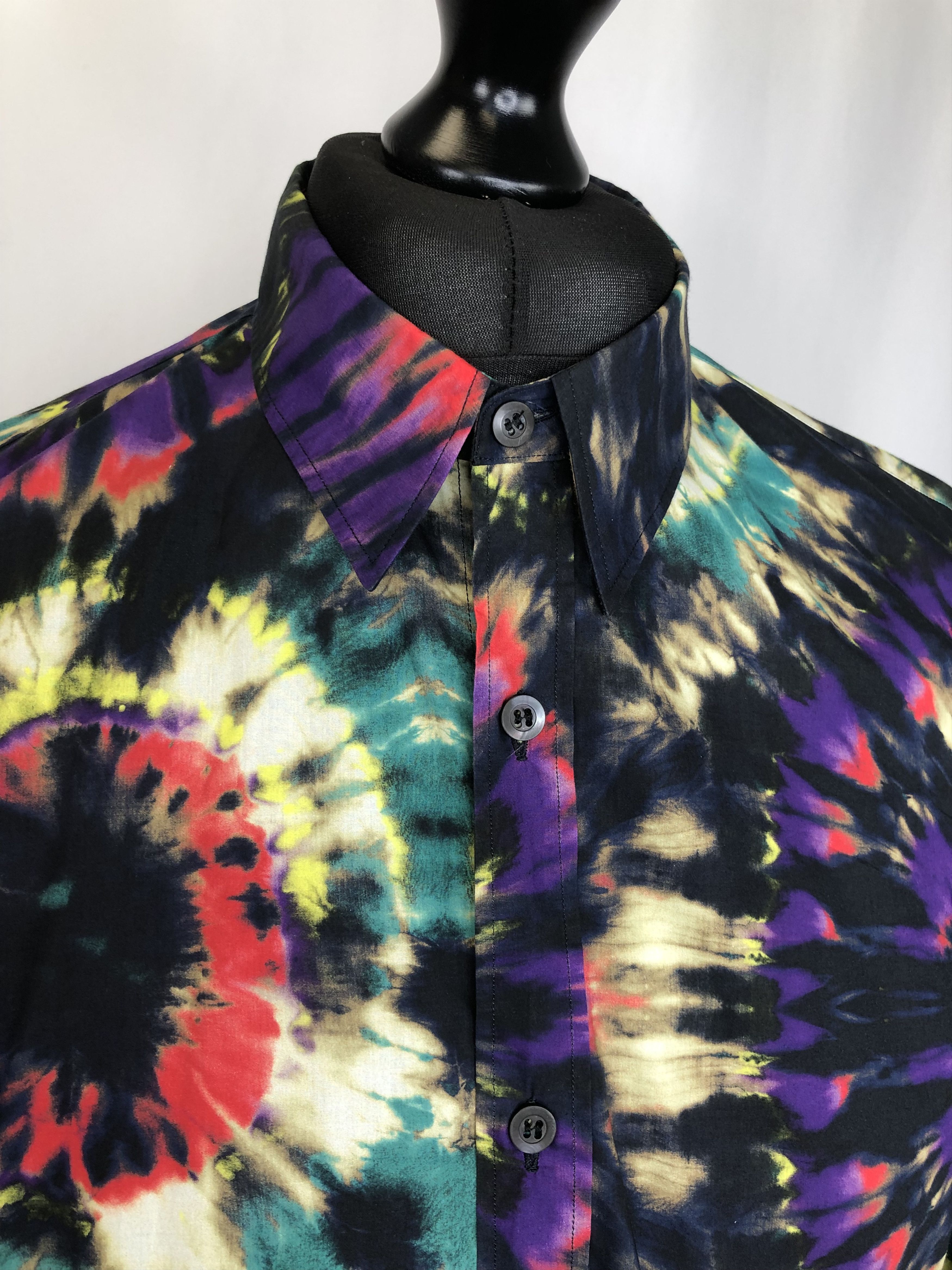 Dries Van Noten Dries Van Noten Tie Die Print Shirt Size US L / EU 52-54 / 3 - 2 Thumbnail