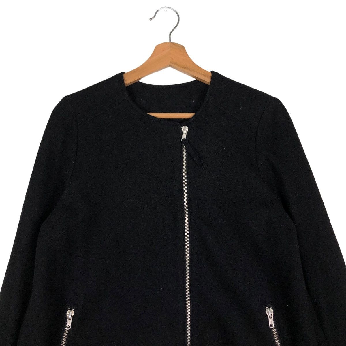 Japanese Brand 🔥VINTAGE BIKER JACKET ASYMMETRIC ZIPPER NARA ISSEY MIYAKE Size US S / EU 44-46 / 1 - 3 Thumbnail