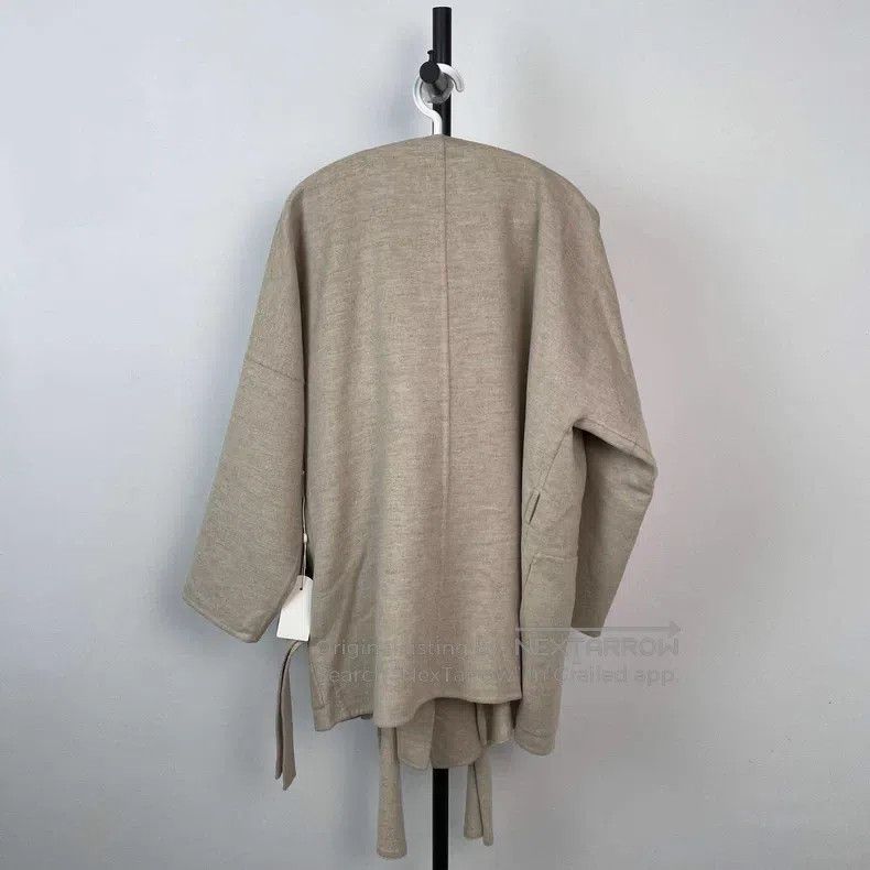 Hermes Hermes Medium-length beige cashmere coat Size XS / US 0-2 / IT 36-38 - 5 Thumbnail