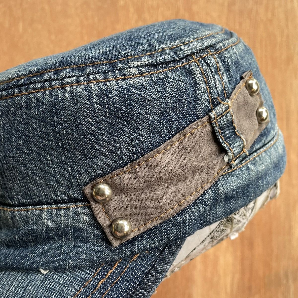 14th Addiction × Unsound Rags SICK.. Distressed and stitch cadet hat Size 36 - 8 Thumbnail