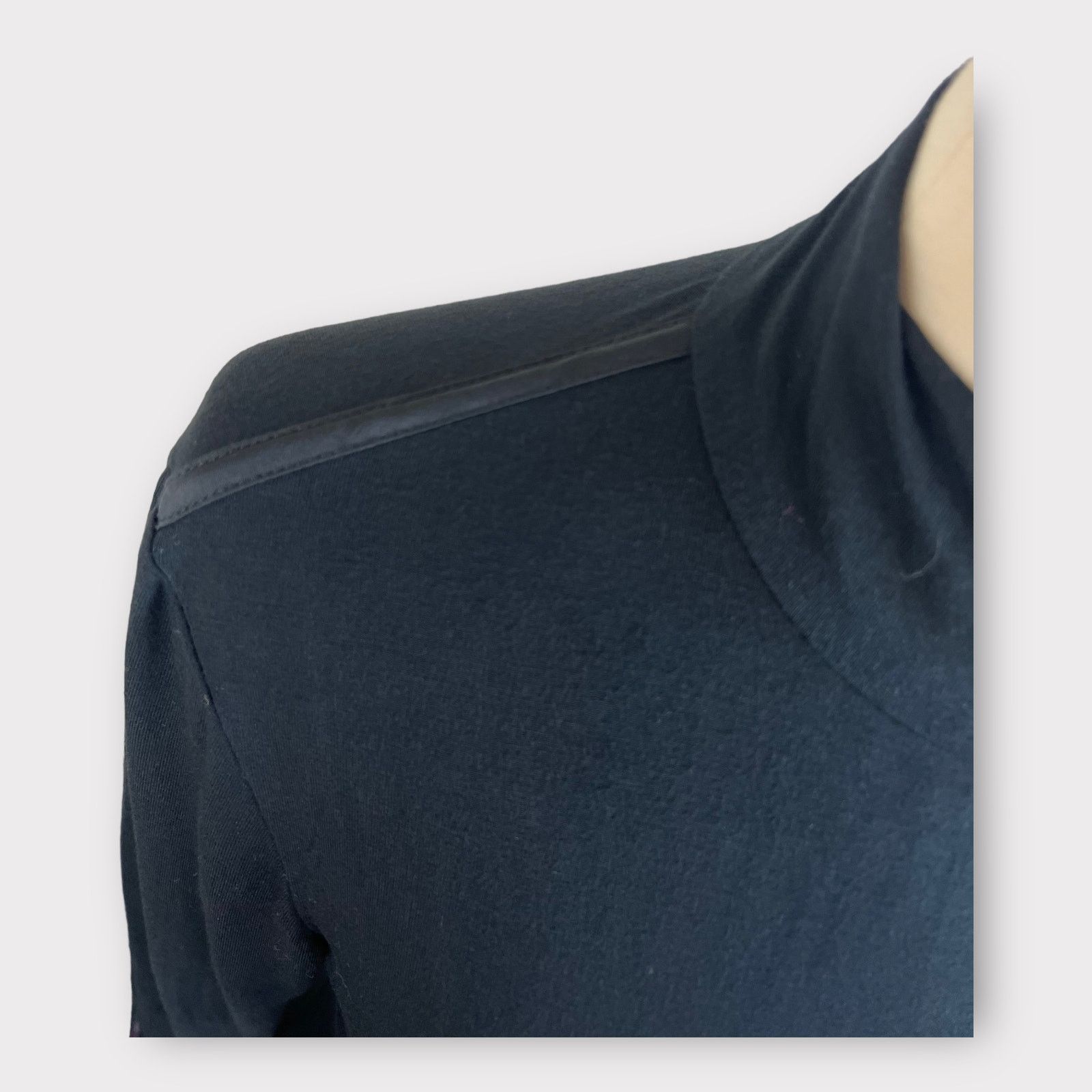 Nordstrom Premise Studio | NWT Mock Turtleneck Black Long Sleeve Top Size S / US 4 / IT 40 - 6 Thumbnail
