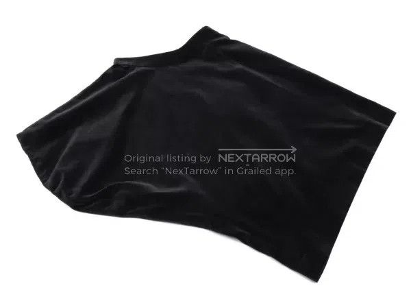 Comme des Garcons Comme Des Garcons size S Black Velvet Skirt with Retro Def Size 23" - 6 Thumbnail