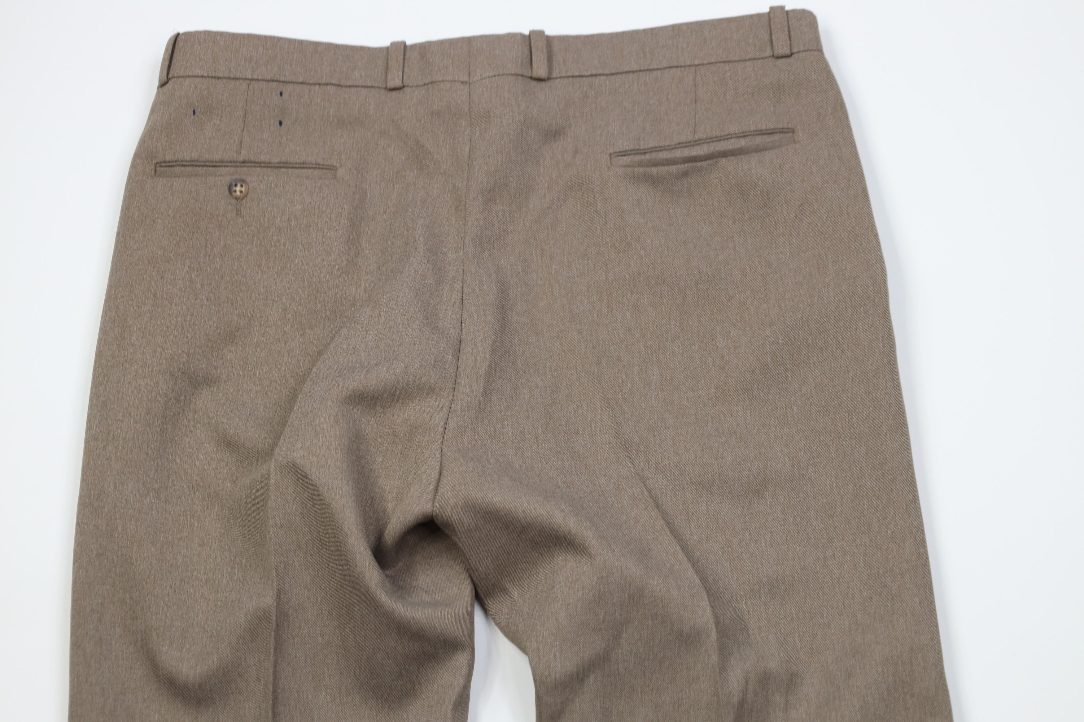 Vintage Vintage 70s Streetwear Flared Wide Leg Chino Pants Brown USA Size US 36 / EU 52 - 10 Thumbnail