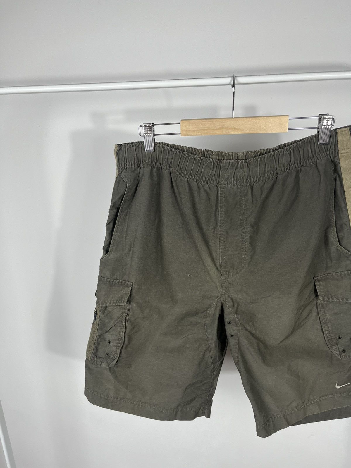 Nike Nike Vintage Faded Cargo Shorts Olive Green Size L Size US 34 / EU 50 - 6 Thumbnail