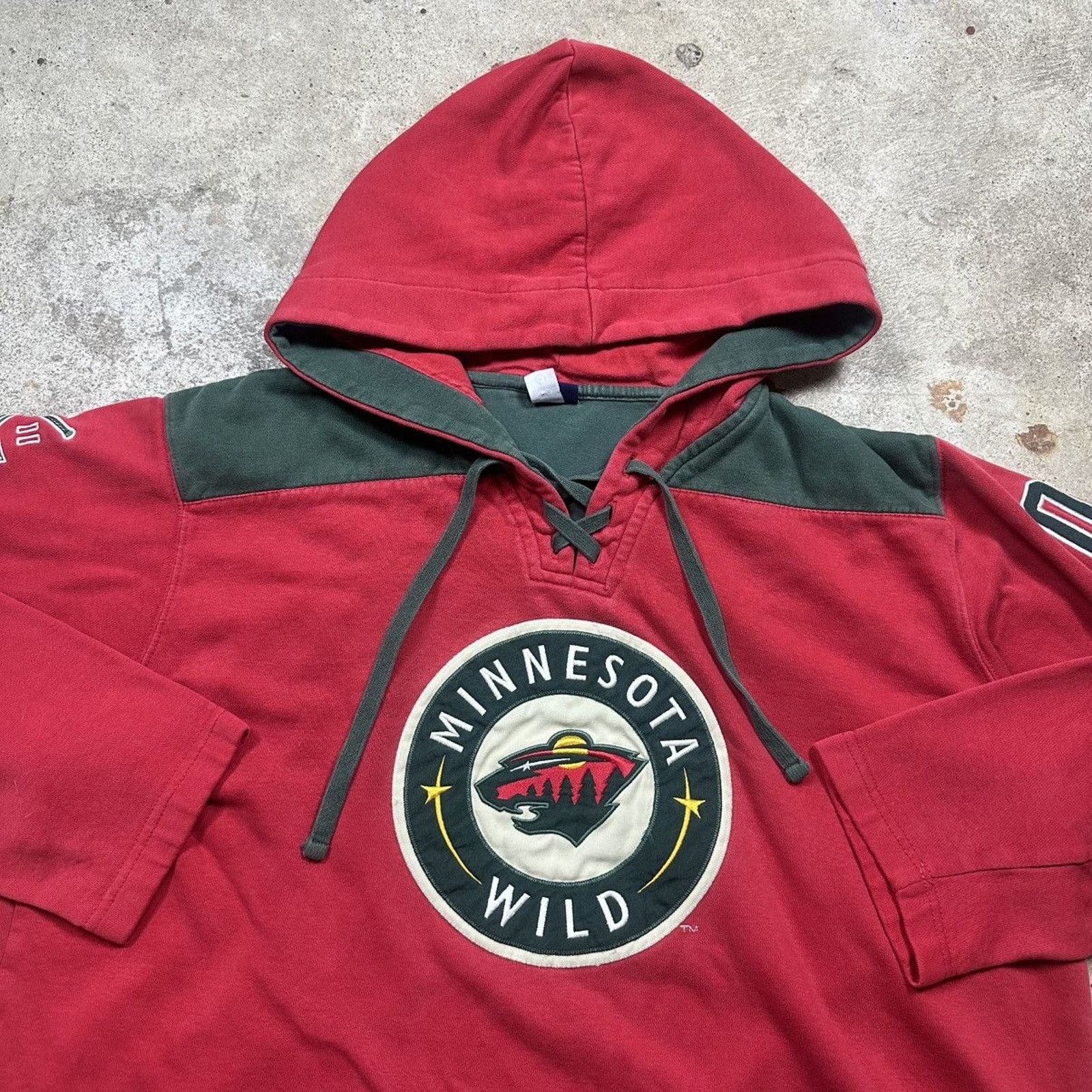 NHL VTG Red NHL Minnesota Wild Hockey Sweatshirt Size XL Size US XL / EU 56 / 4 - 2 Thumbnail