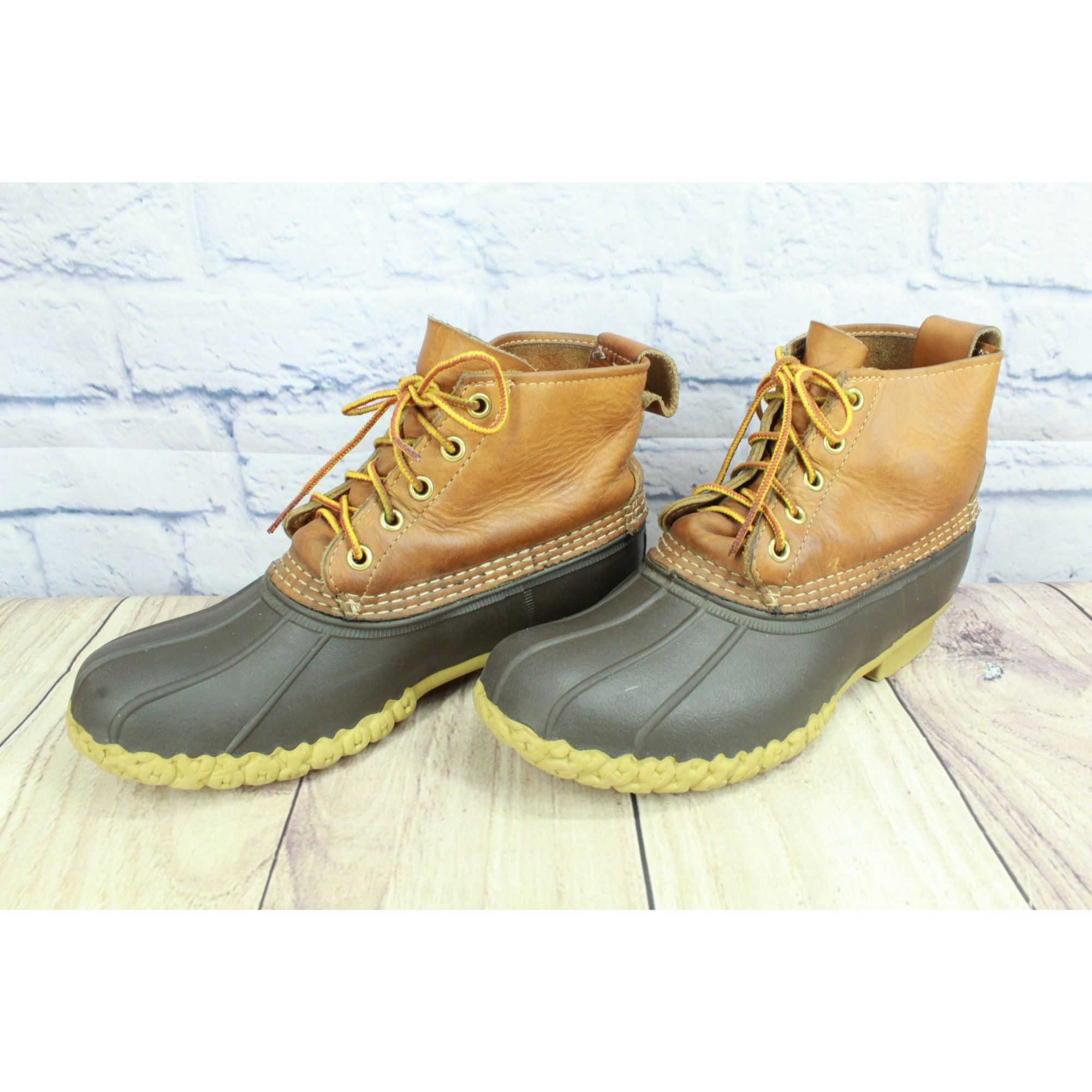 L.L. Bean LL Bean Women’s Brown Leather Duck Boots Size 8 Size US 8 / IT 38 - 2 Thumbnail
