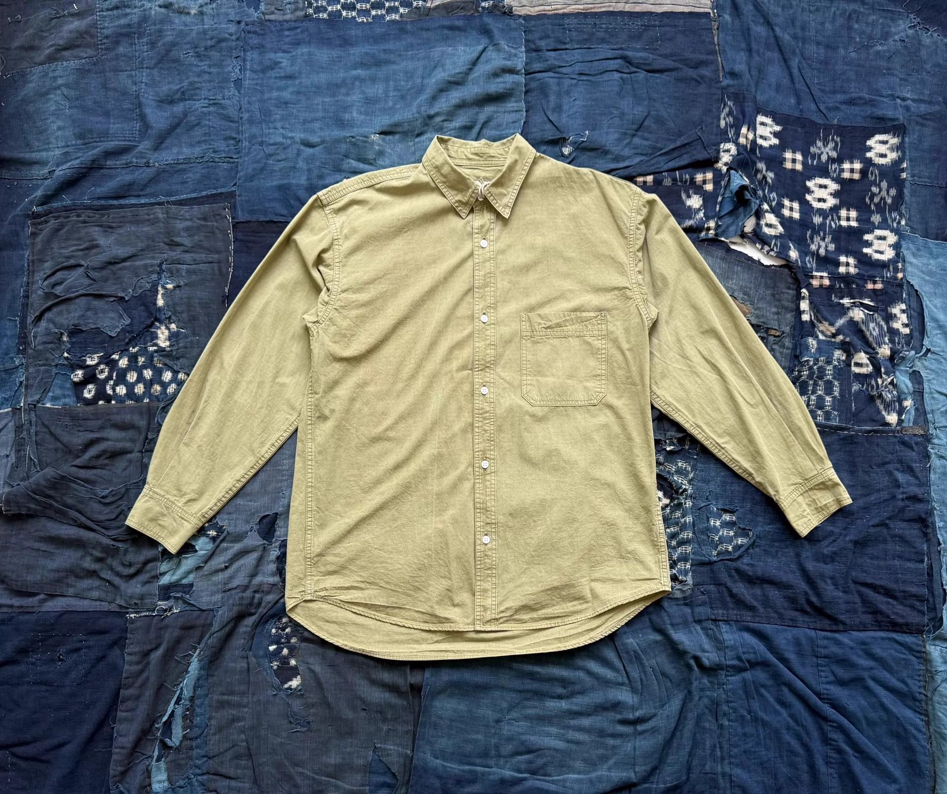 Herill HERILL 25SS Nippon Dyed Ripstop LS Green Size 1 Size US S / EU 44-46 / 1 - 1 Thumbnail