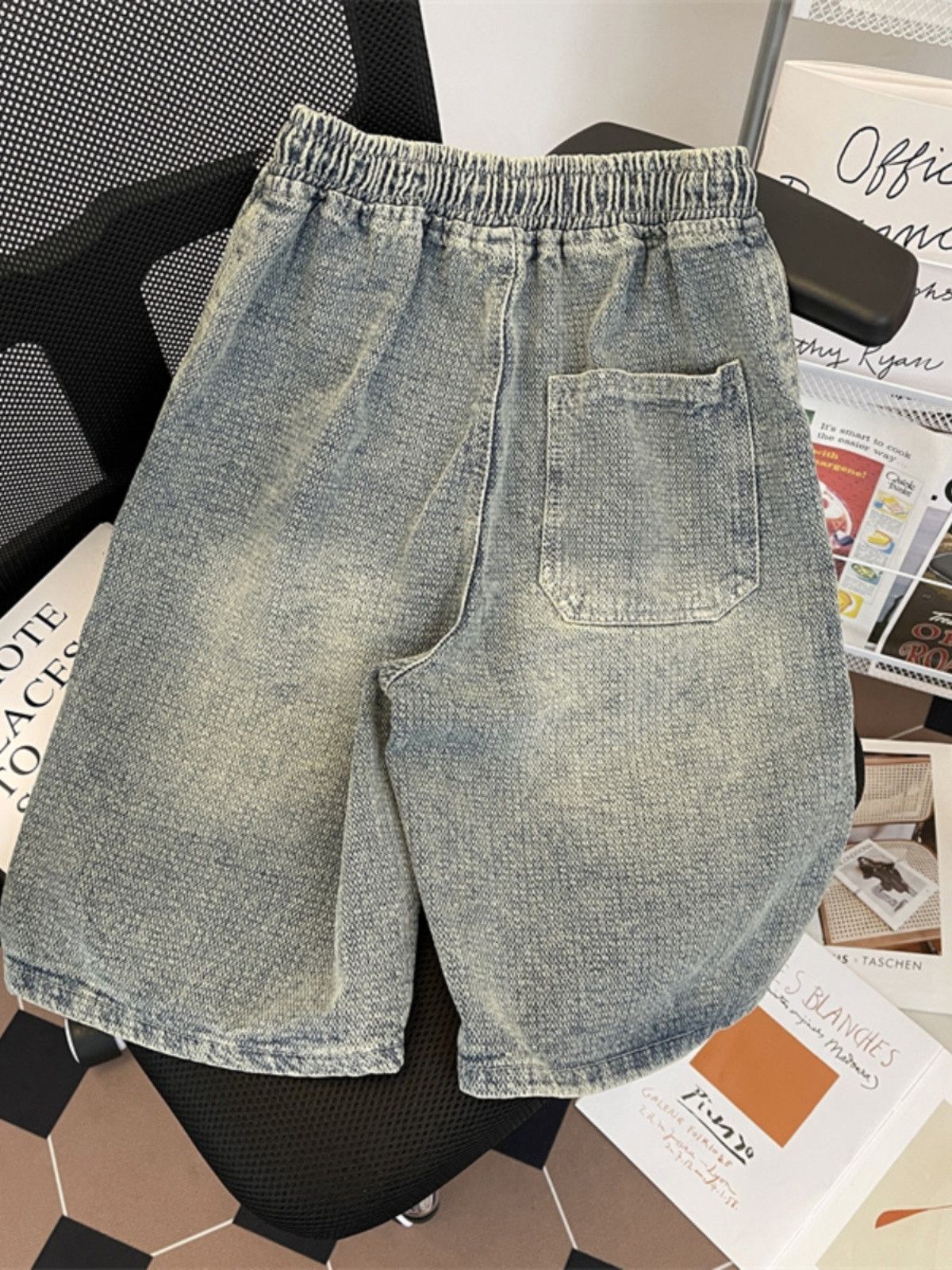 Japanese Brand × Jean Retro loose fitting wide leg denim shorts Size US 30 / EU 46 - 4 Thumbnail