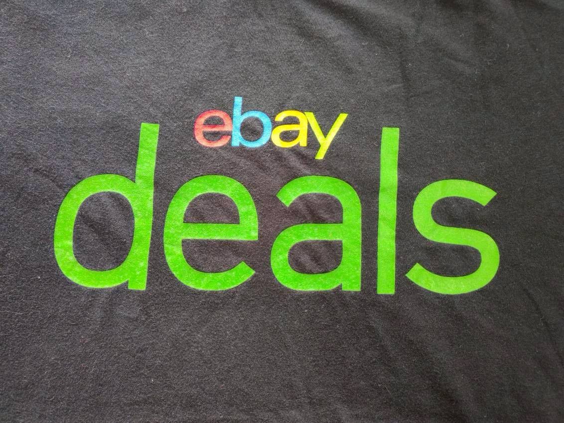Canvas 00s ebay deals dot com vintage t shirt black medium 19.5/27 Size US M / EU 48-50 / 2 - 3 Thumbnail