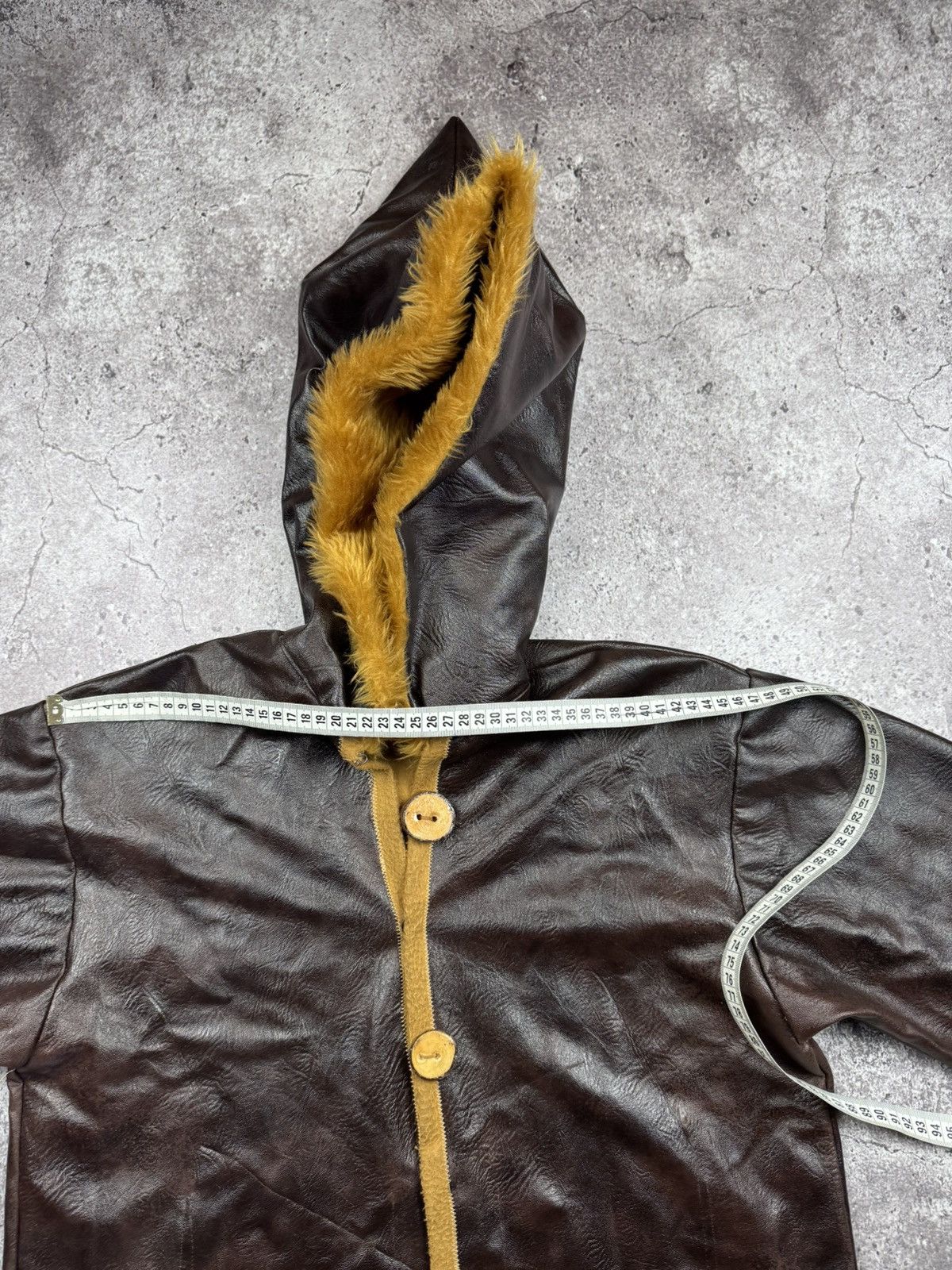If Six Was Nine Japanese Brand Opium Leather Avant Garde FurJacket Coat Size US M / EU 48-50 / 2 - 6 Thumbnail