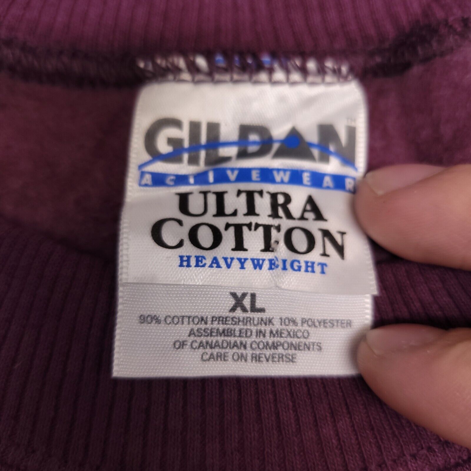 Gildan Gildan Pullover Sweatshirt Womens Size Extra Large XL Purple Size XL / US 12-14 / IT 48-50 - 3 Thumbnail