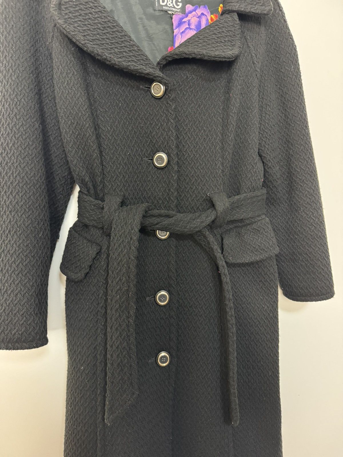 Dolce & Gabbana Dolce Gabbana Wool Coat “Floral” luxury design Made In Italy Size S / US 4 / IT 40 - 18 Thumbnail