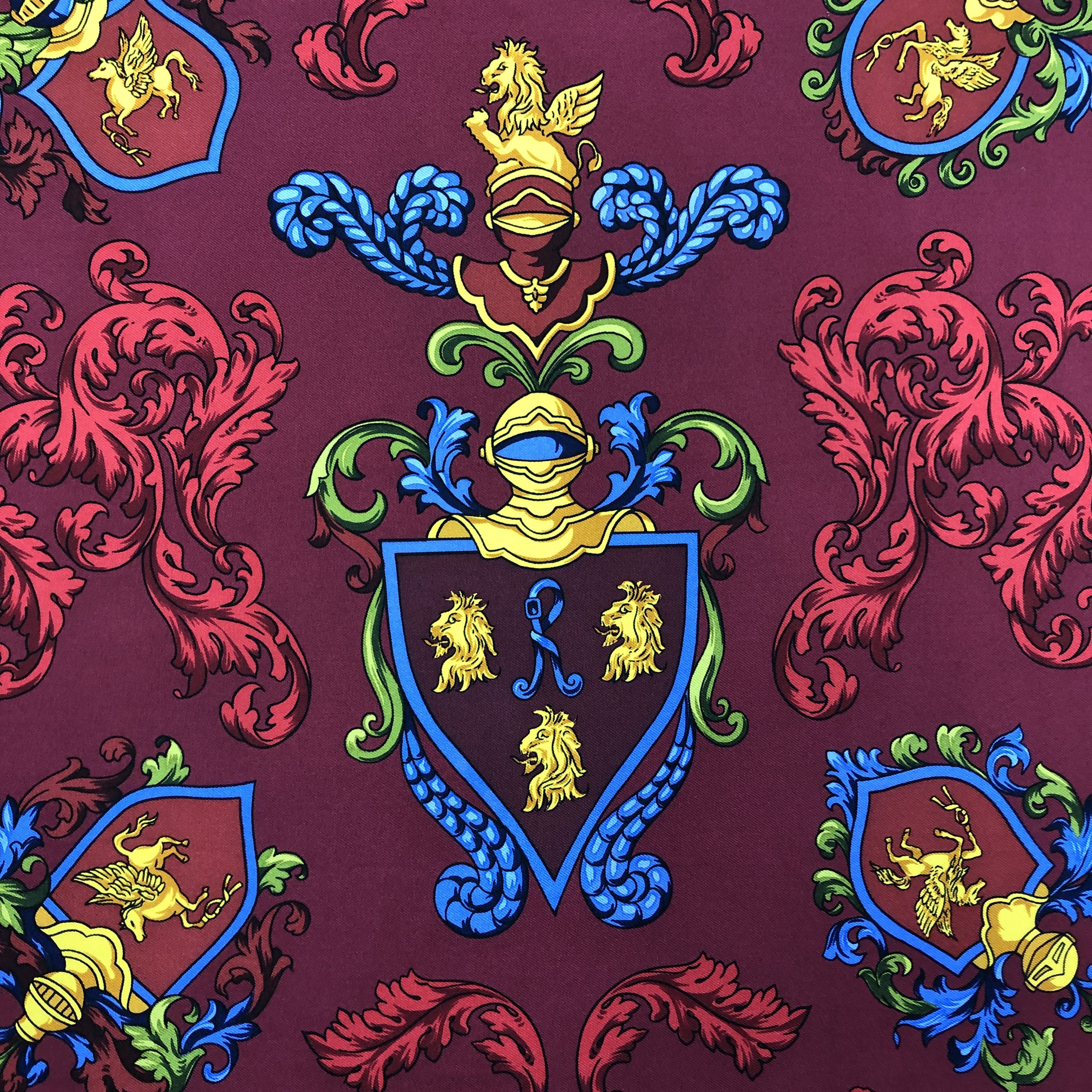 Roberta di Camerino × Vintage Vintage Roberta di Camerino SILK Scarf Twill Stole Wraps Size ONE SIZE - 10 Thumbnail
