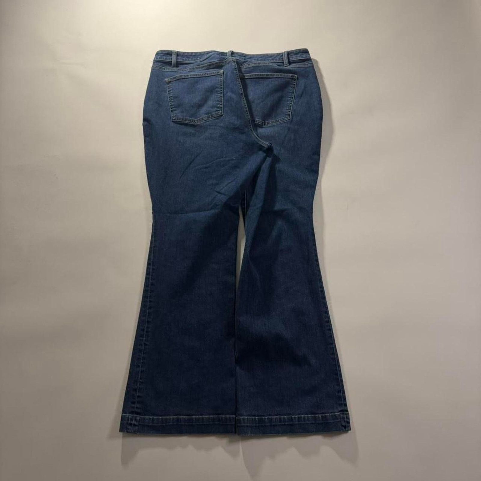 Vintage vintage 2000s flared darkwash talbots y2k bootcut jeans Size US 34 / EU 50 - 3 Thumbnail