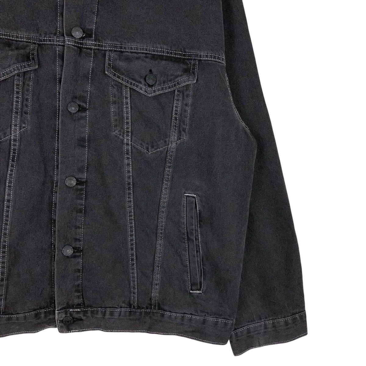 Vintage 📌Vintage Trucker Denim Jacket Biker Gu Japan Issey Miyake Size US L / EU 52-54 / 3 - 6 Thumbnail