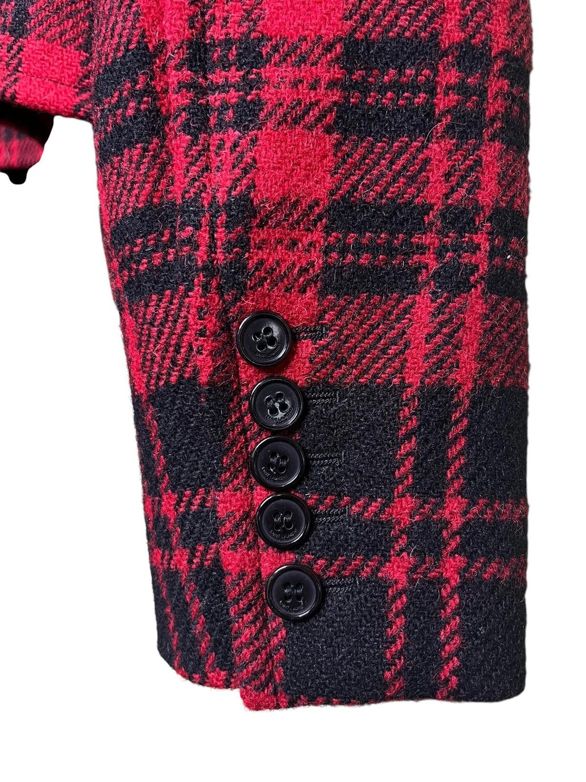 Saint Laurent Paris Saint Laurent FW14 wool Tartan Cropped Blazer Hedi Slimane Size M / US 6-8 / IT 42-44 - 5 Thumbnail