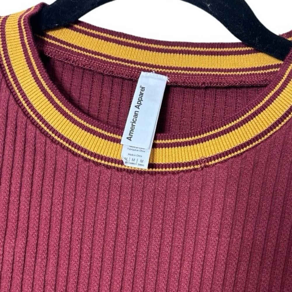 American Apparel American Apparel l NWOT Maroon Thick Ribbed Crew Dress M Size M / US 6-8 / IT 42-44 - 7 Thumbnail