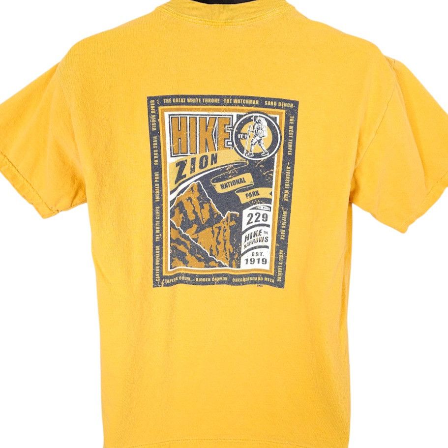 Other Hike Zion T Shirt Mens Size Medium Yellow National Park Size US M / EU 48-50 / 2 - 1 Thumbnail