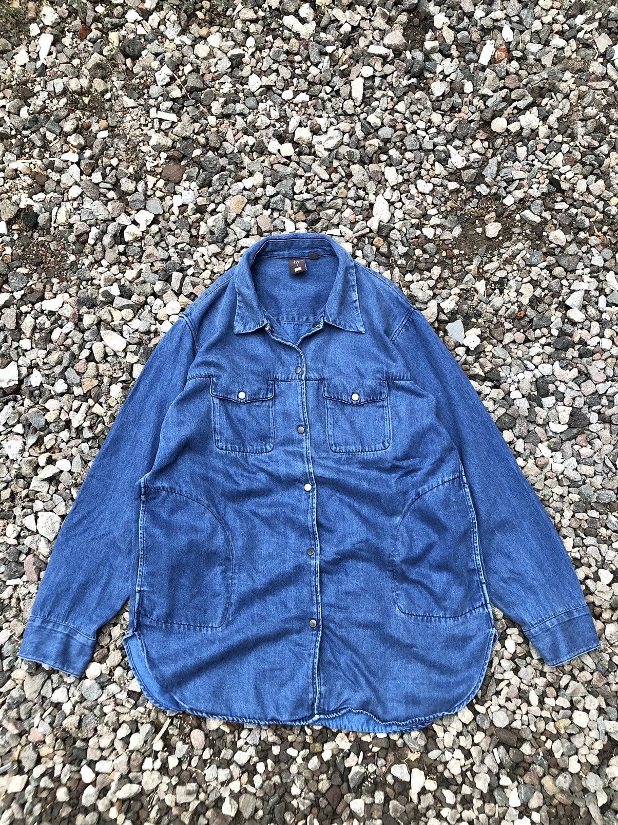 Hana Tajima x Uniqlo Shirt Jacket denim