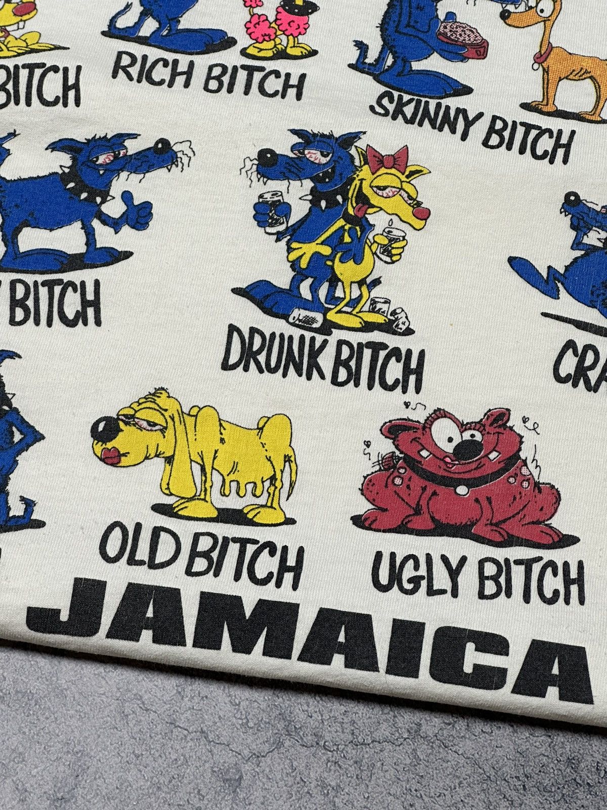 Vintage Vintage Bad Dog's Guide to Bitches Single Stitch Sex T-Shirt Size US L / EU 52-54 / 3 - 11 Thumbnail