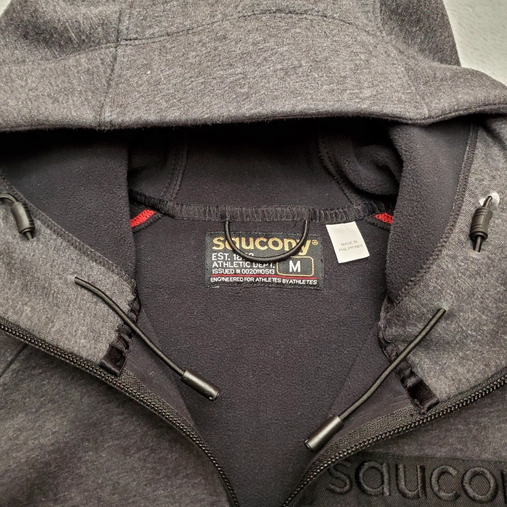 Saucony Saucony Hoodie Womens Gray M Full Zip Hooded Bike Athletic Casual Shirt Size M / US 6-8 / IT 42-44 - 5 Thumbnail