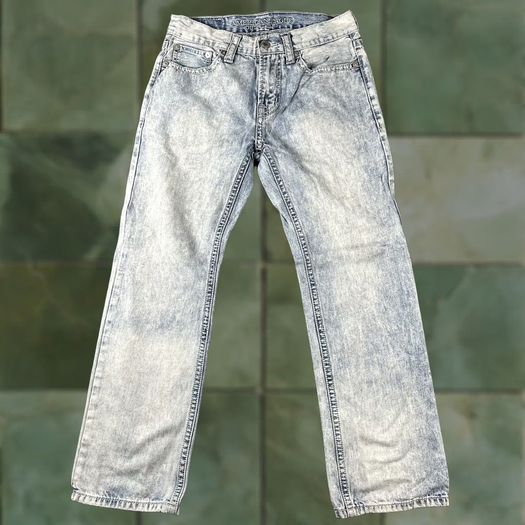 American Eagle Outfitters VINTAGE American Eagle Jeans Mens 28/30 Boot Cut Light Denim Distressed 90s Size US 28 / EU 44 - 1 Thumbnail