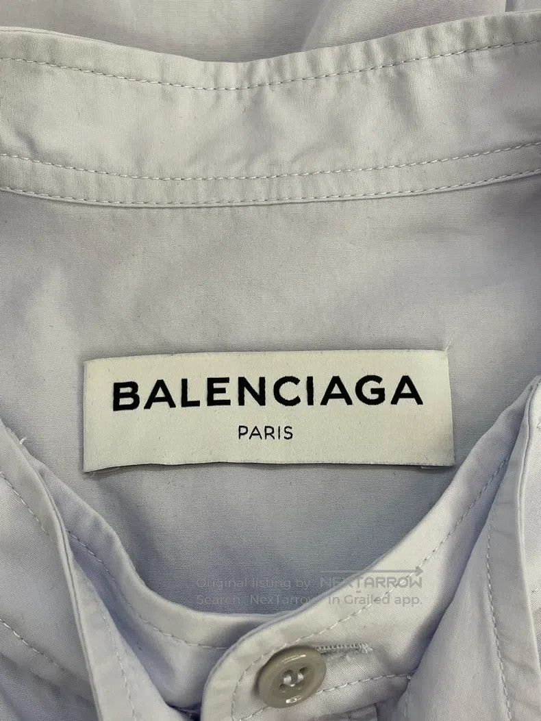 Balenciaga Balenciaga Blue letter shirt skirt Size XXS / US 00 / IT 34 - 3 Thumbnail