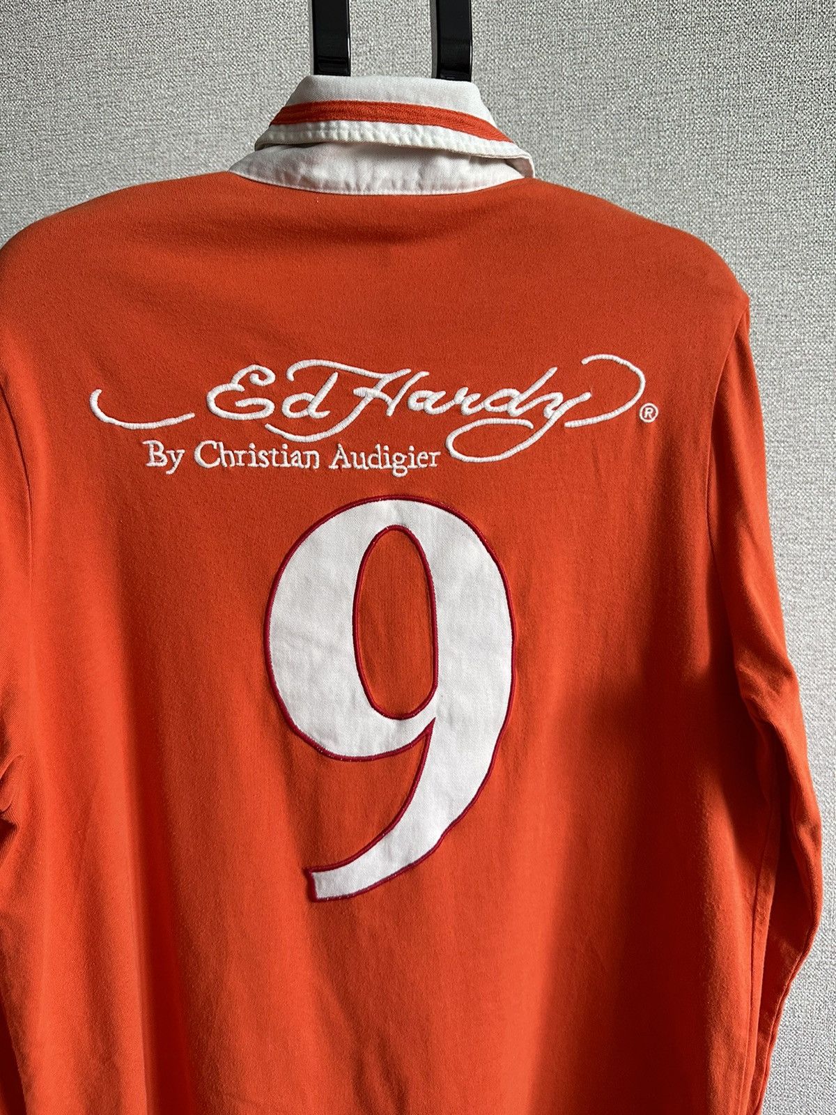 Christian Audigier Vintage Ed Hardy Netherlands Rugby Style Jersey Size US L / EU 52-54 / 3 - 13 Thumbnail