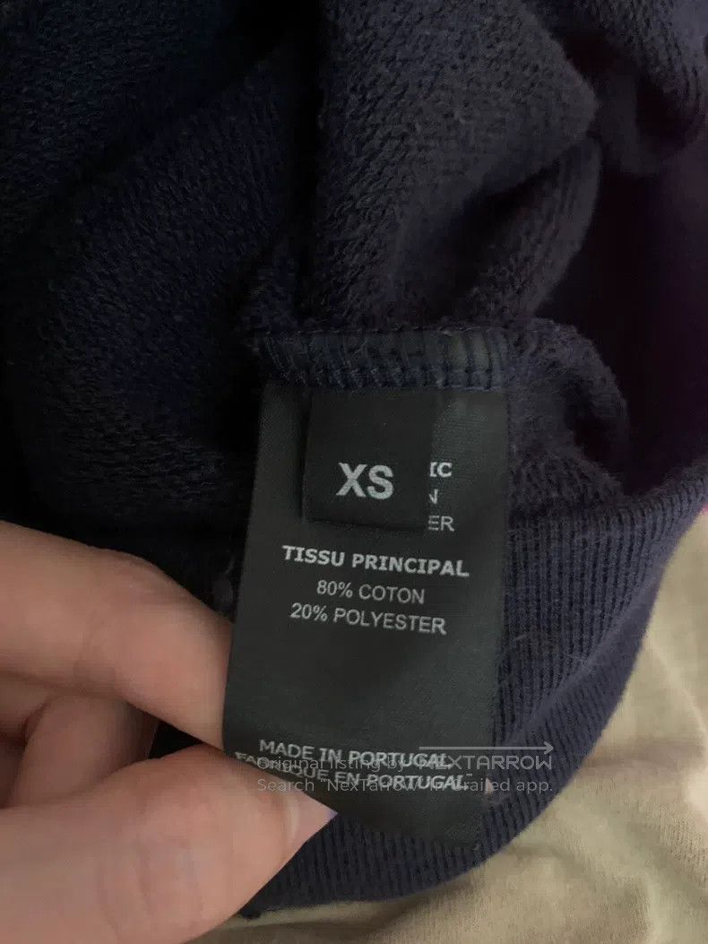 Vetements Vetements Navy Blue Ribbon Hoodie Size US XS / EU 42 / 0 - 6 Thumbnail