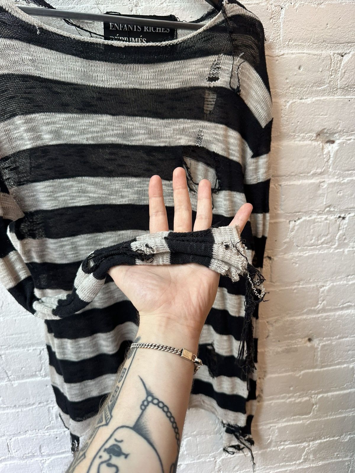 Enfants Riches Deprimes Thrashed Striped Long Sleeve Size US S / EU 44-46 / 1 - 4 Thumbnail