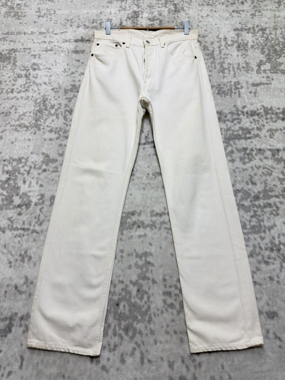 Levi's Vintage 80s LEVI'S 501 White Single R Denim Jeans Size US 30 / EU 46 - 1 Thumbnail