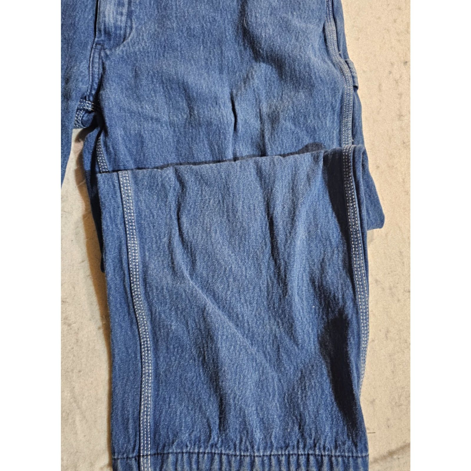 Denime VINTAGE Liberty Classic 100% Cotton Denim Overalls Mens 42x30 Made In USA Blue Jeans 5-Pocket Men Regular Size 42 Inseam 30 Vintage Mens Size US 42 / EU 58 - 5 Thumbnail