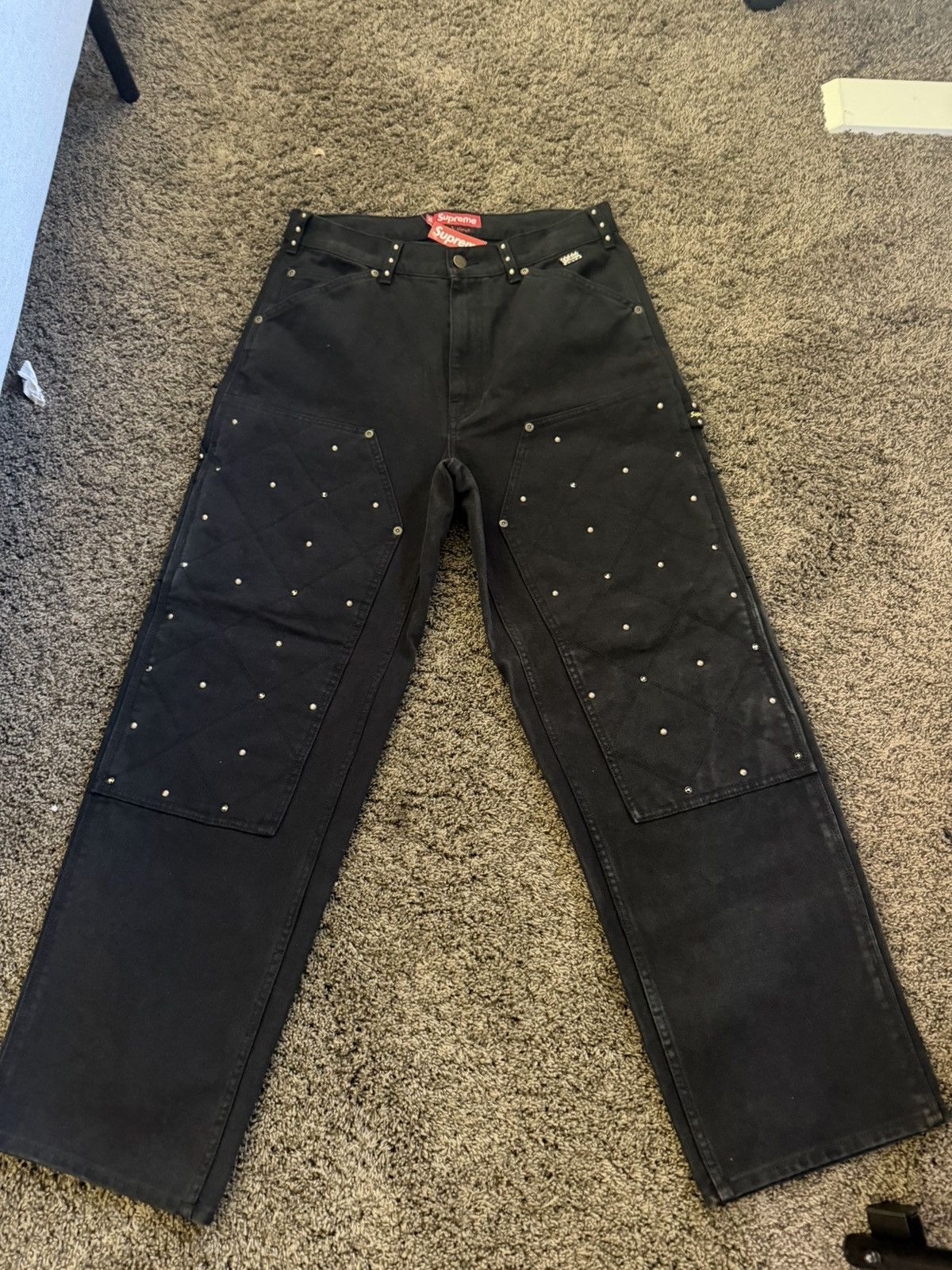 B.B. Simon × Supreme Supreme x B.B Simon Double Knee pants Size US 30 / EU 46 - 1 Thumbnail