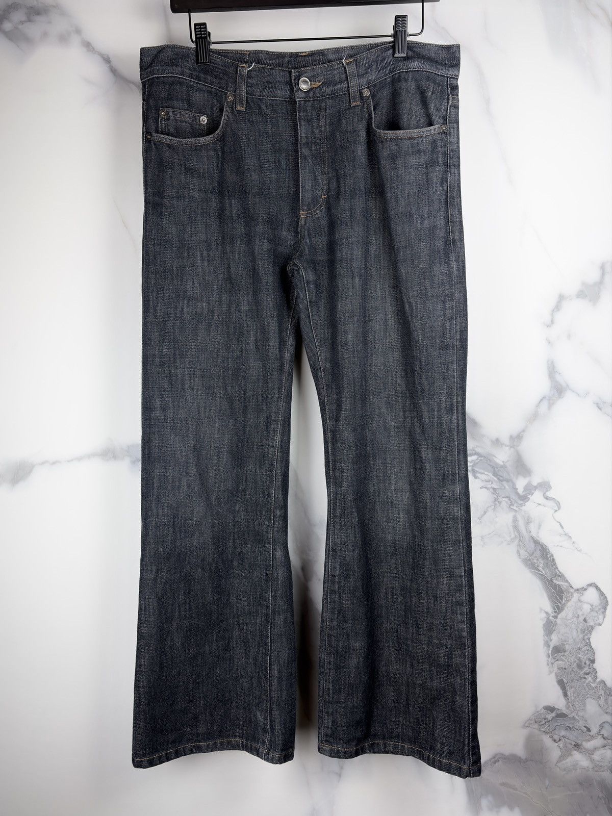 GUCCI 03AW TOM FORD期 Black Bootcut Jeans GUCCI by TOM FORD Size 29 Black Cotton Flared Bell Bottom Jeans