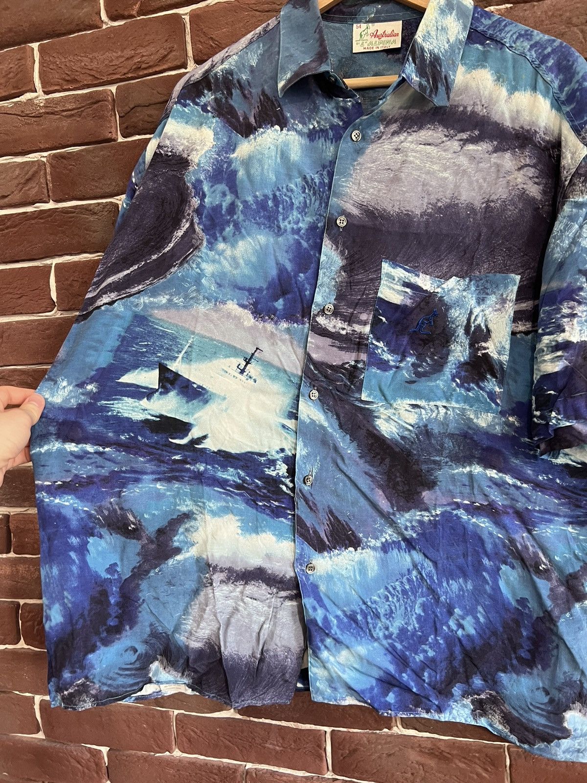 Vintage Rare Vintage 90s Australian L’alpina Button Shirt Gabber Size US L / EU 52-54 / 3 - 6 Thumbnail