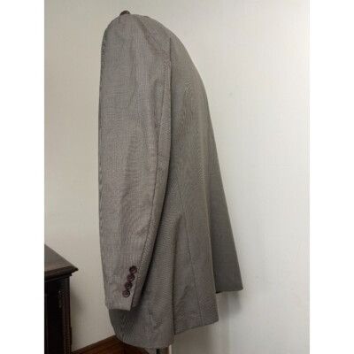 Ralph Lauren Polo University Club Ralph Lauren Wool Blazer Houndstooth Br Size 44R - 7 Thumbnail