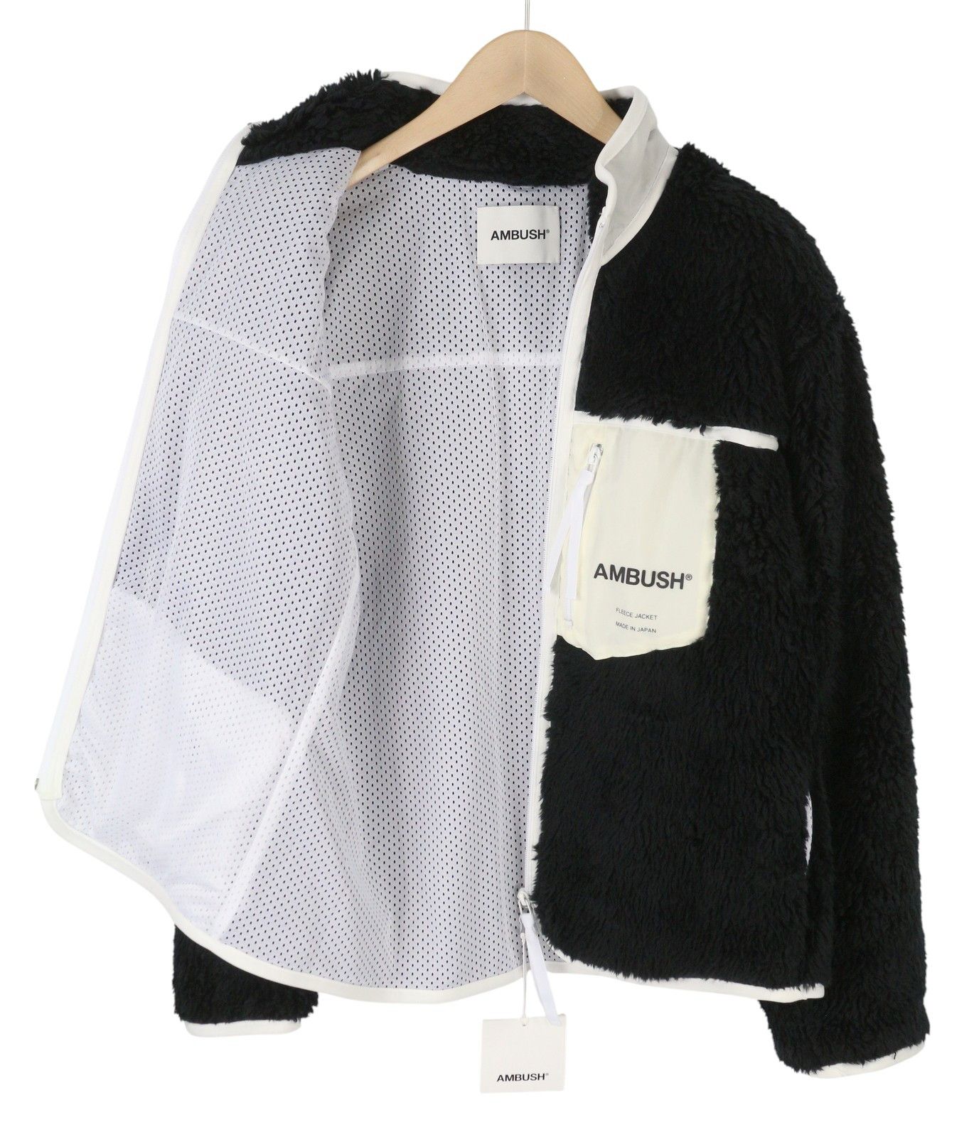 Ambush Design L Black Faux Fur Fleece Zip Lightweight 86772 Size US M / EU 48-50 / 2 - 5 Thumbnail