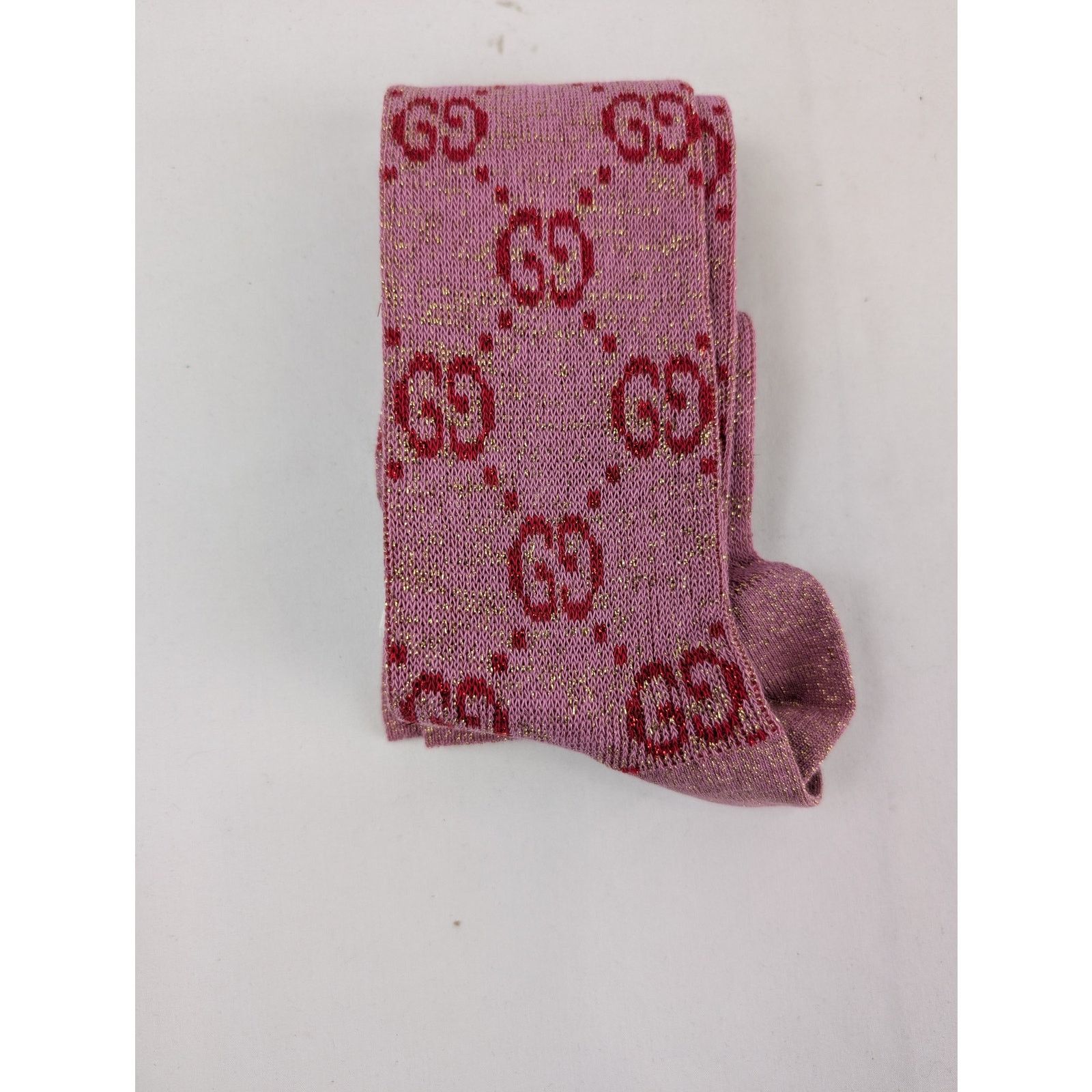 Gucci o1rshd1 Size: S / GG Logo Socks in Pink Size ONE SIZE - 8 Thumbnail