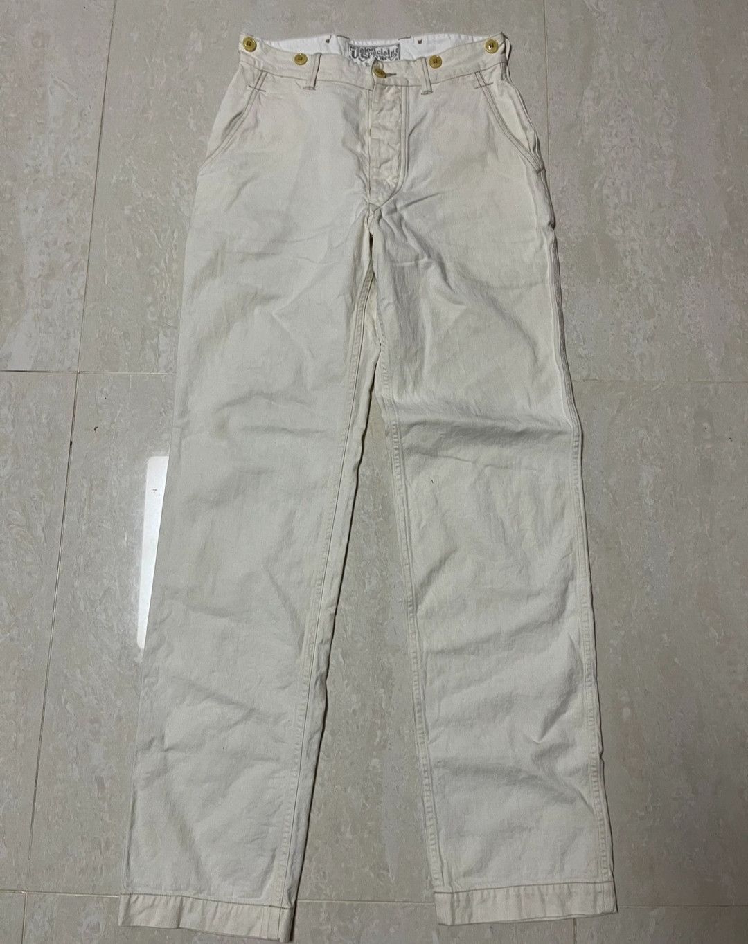 image of Freewheelers White Pants, Men's (Size 30)