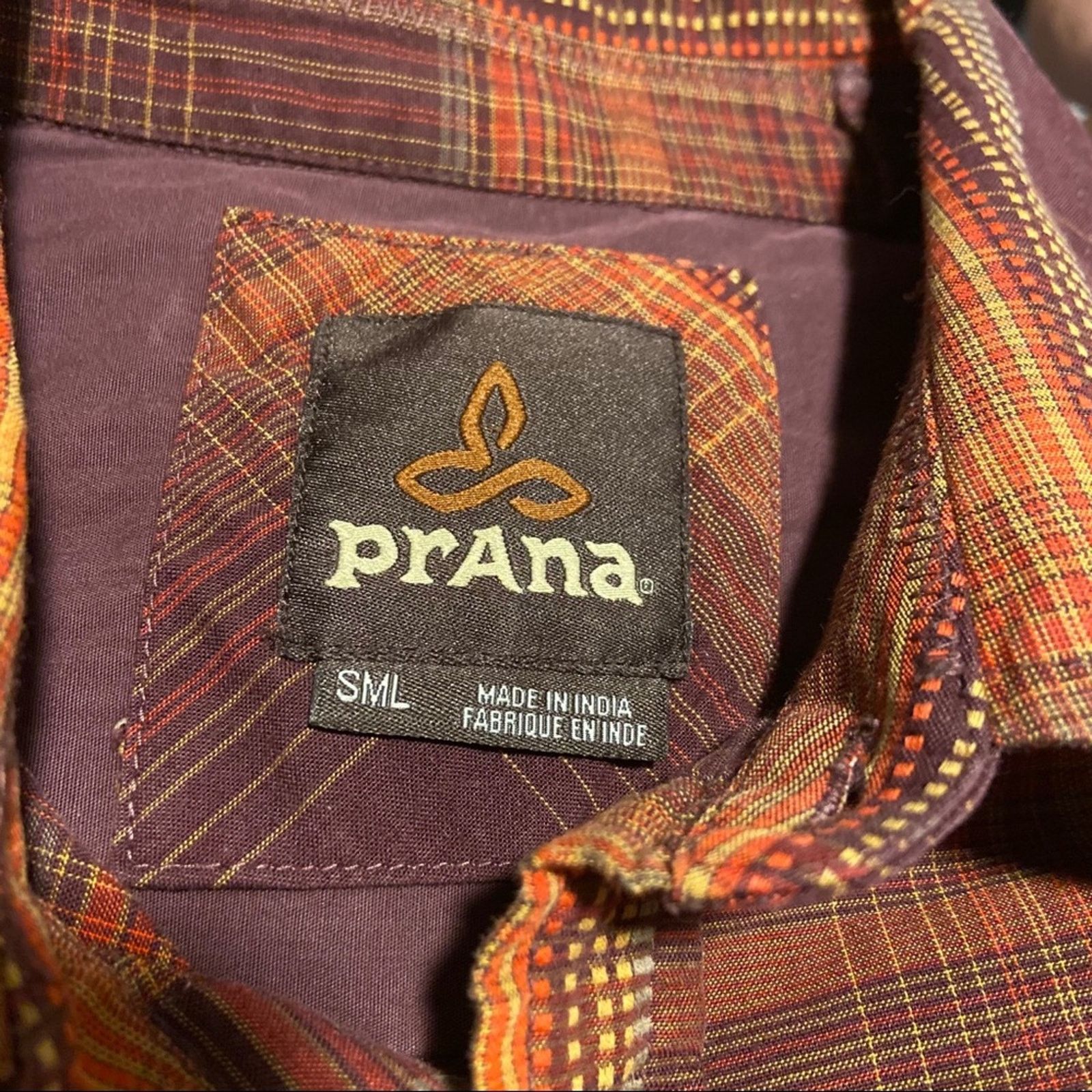 Prana prAna Rennin Button Down Organic Cotton Dobby Stripe Pockets Size US S / EU 44-46 / 1 - 3 Thumbnail